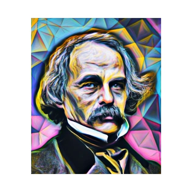 Nathaniel Hawthorne Portrait | Nathaniel Hawthorne Artwork 3 by JustLit