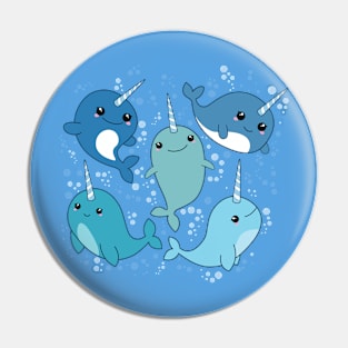 Happy Narwhals Pin