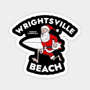 Wrightsville Beach, NC Christmas Vacationing Skiing Santa Magnet