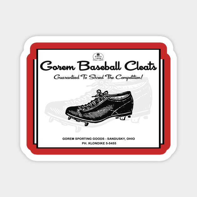 Gorem Baseball Cleats Magnet by Vandalay Industries