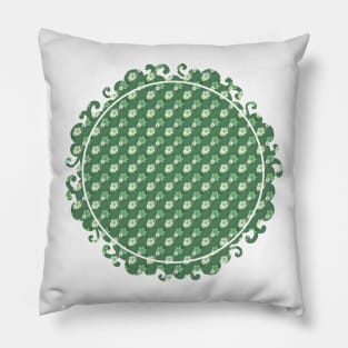 Old Fashioned Floral Pattern Pillow