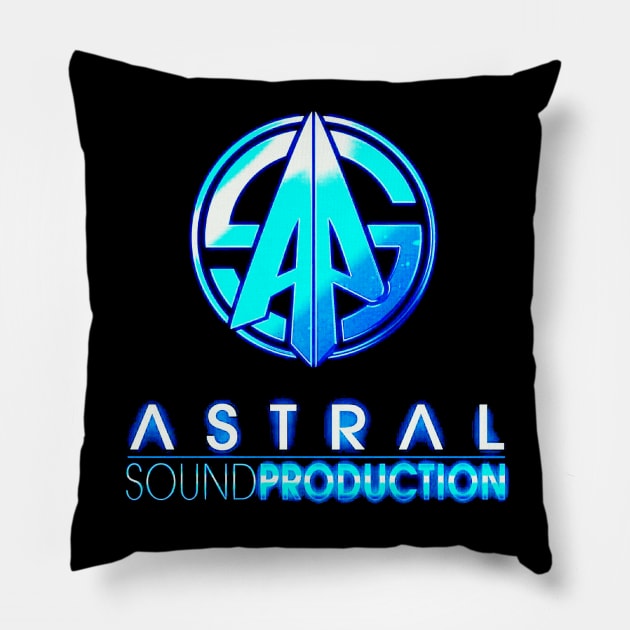 Astral Sound Logo Designer Pillow by spiceson