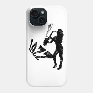 saxophone, jazz girl Phone Case