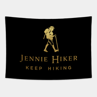 Johnnie walker hiking -Jennie Hiker Keep Hiking Black Label Tapestry