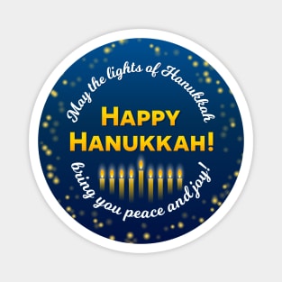 Happy Hanukkah greeting Magnet