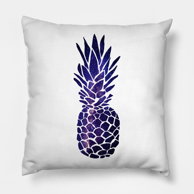 Space Pineapple Pillow by WildSloths