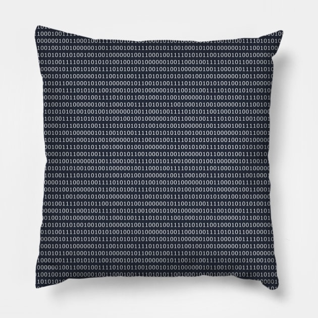 I LOVE YOU BINARY CODE DESIGN Pillow by Dizzy One