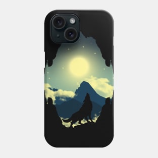 Good Night Wolf Den Nature Phone Case