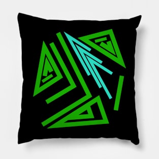 Magic runes  Mystical geometry sign  Alchemy mystical symbol Pillow