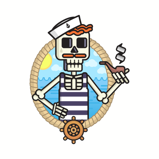 Skull Sailor by rvigraphicdesign