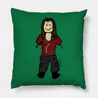 Amanda iii Stick Figure Pillow