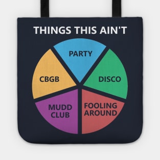 Things This Ain't  - Life During Wartime Pie Chart Tote