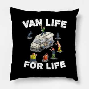 Van Life For Life Zombie Edition Pillow