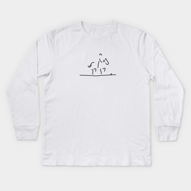 Dressage Horse Rider Competition Kids Long Sleeve T Shirt