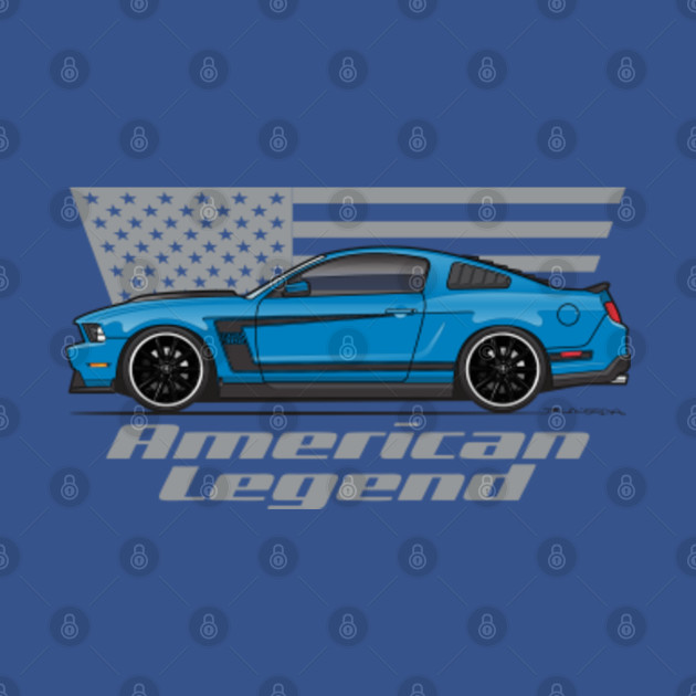 Disover American Legend-Grabber Blue - 2012 Boss 302 - T-Shirt