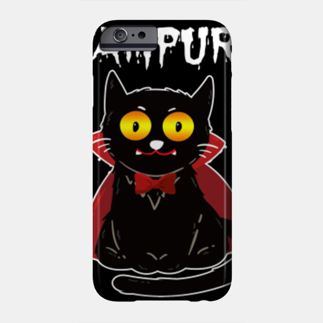 Vampurr Vampire Meowcula Black Cat Polder Halloween Costume Vampurr Vampire Meowcula Black Cat Pold Phone Case Teepublic