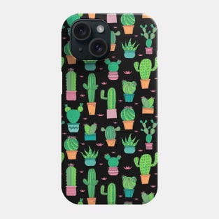 Bold Cactus and Succulents Pattern Phone Case