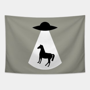 Horse Alien Abduction Tapestry