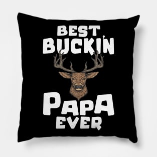 Hunting Funny Deer Best Papa Father's Day Design Pillow