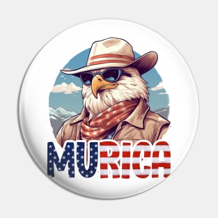 MURICA - Bald eagle number three Pin