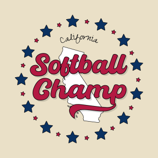 Softball Champ California CL T-Shirt