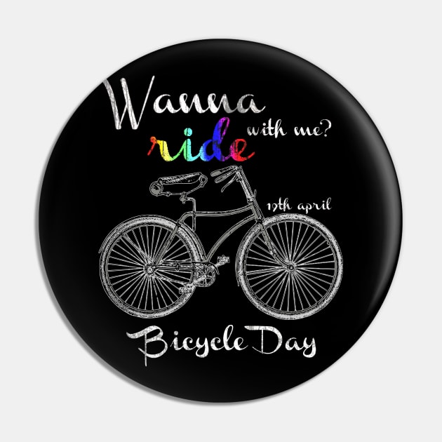 Bicycle Day Pin by Unelmoija