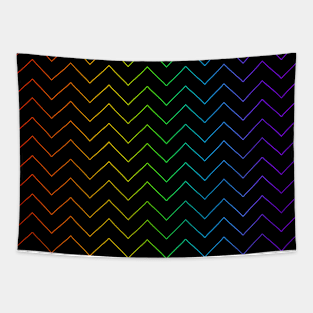 Rainbow chevron Tapestry