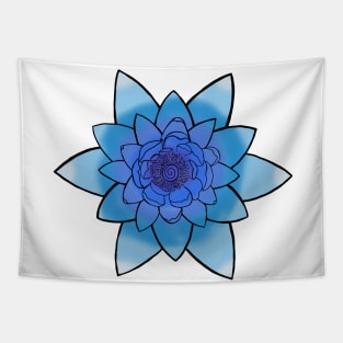 Blue Lotus Flower Tapestry