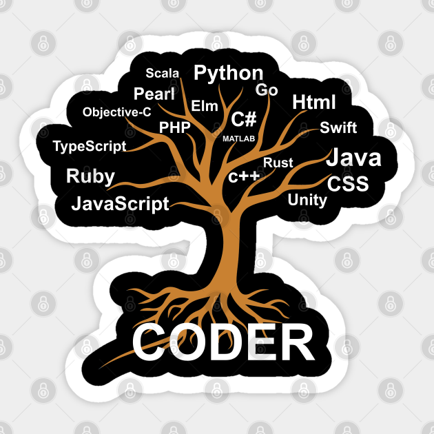 Coder / Programmer Tree - Coder - Sticker