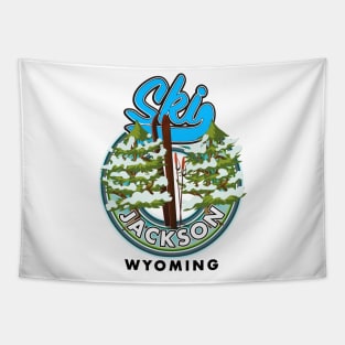 Jackson Wyoming USA logo Tapestry