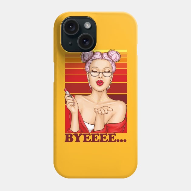 Pop Art- Byee... Bailey Sarian Inspired Pop Culture Art Phone Case by Eva Wolf