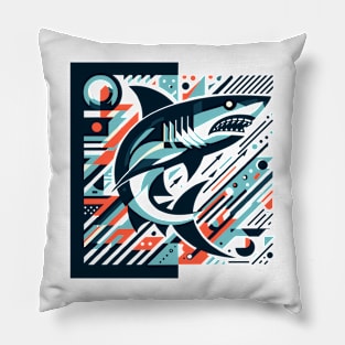 Abstract Animal Shark 3 Pillow