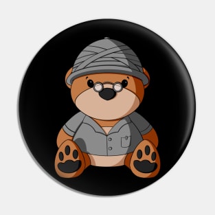 Safari Teddy Bear Pin