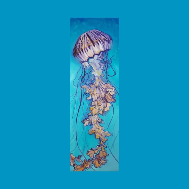 Giant Pacific Sea Nettle Jellyfish by StephaniePerryArt