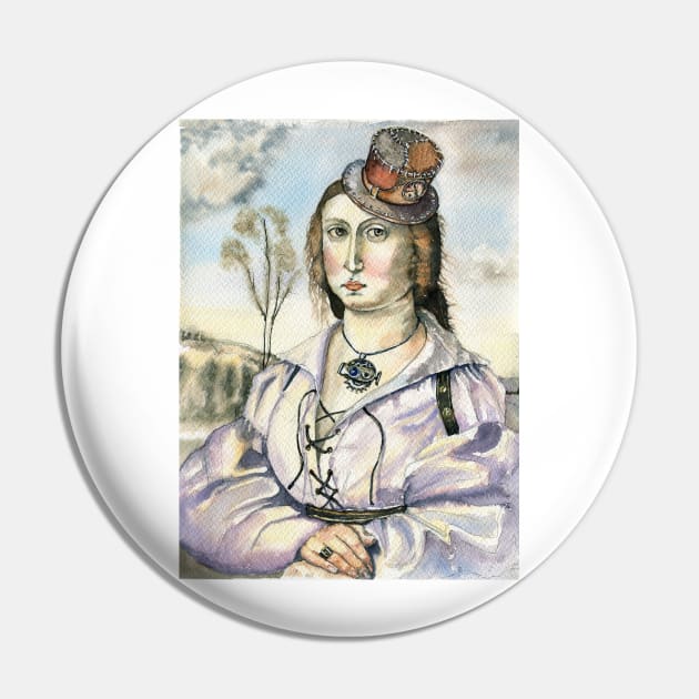 Steampunk version Rafael Sanzio Madonna Pin by victoriazavyalova_art