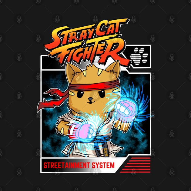 Straycat Fighter Ryu Hadoucat by VerydudeShirt