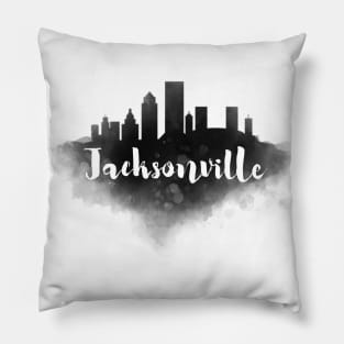 Jacksonville watercolor Pillow