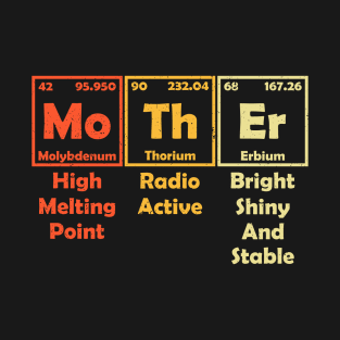 Mother Elements Periodic Table Chemistry Vintage T-Shirt