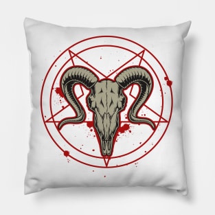 Goat Vintage Witch Artwork Pillow