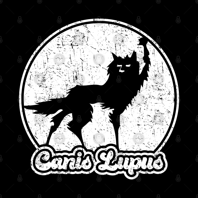 Fantastic Mr Fox - Wolf - Canis Lupus - Retro - Distressed by Barn Shirt USA