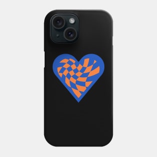 Aesthetic Checkered Heart Phone Case