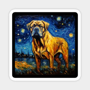 Boerboel in Starry Night style Magnet