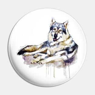 Smiling Wolf Pin