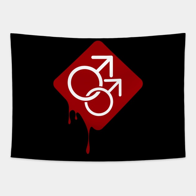 Horror Queers Logo Tapestry by Horror Queers