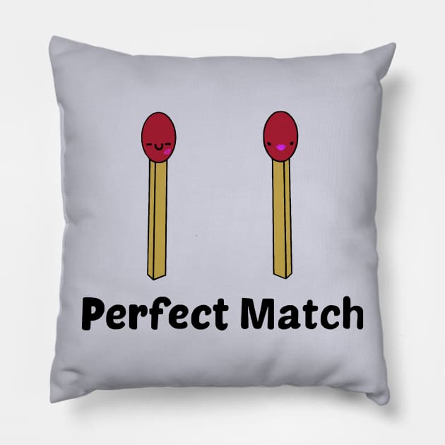 Perfect Match Pillow by staceyromanart