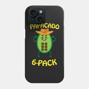 Papacado 6 Pack Dad Avocado Cute Workout Phone Case