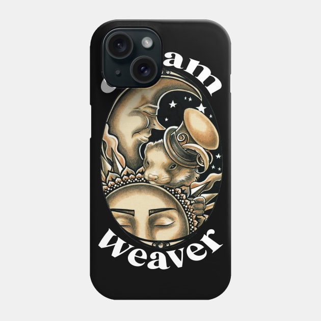 Ferret -Dream Weaver -Sun and Moon Phone Case by Nat Ewert Art