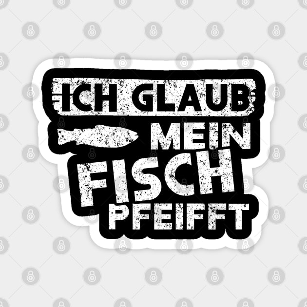 Witzig Fisch Spaß motiv retro Vintage Design Magnet by FindYourFavouriteDesign