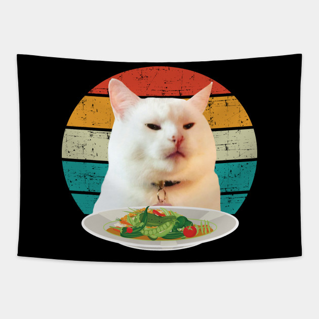 Funny Angry Yelling At Confused Cat Dinner Table Meme Cat Memes