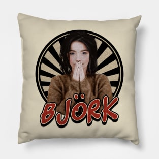 Vintage 80s Bjork Pillow